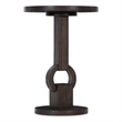 Commerce & Market Round Side Table in Brown Wood by Hooker Furniture