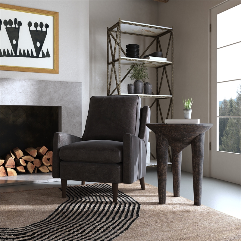 Commerce & Market Pyramid Side Table in Brown Wood by Hooker Furniture