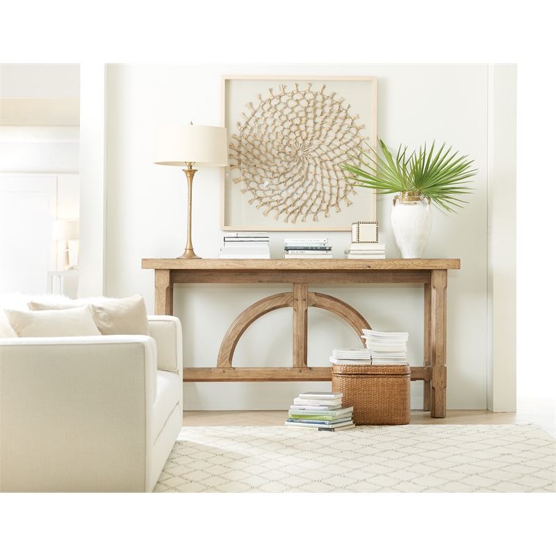 Commerce & Market Console in Brown Wood by Hooker Furniture