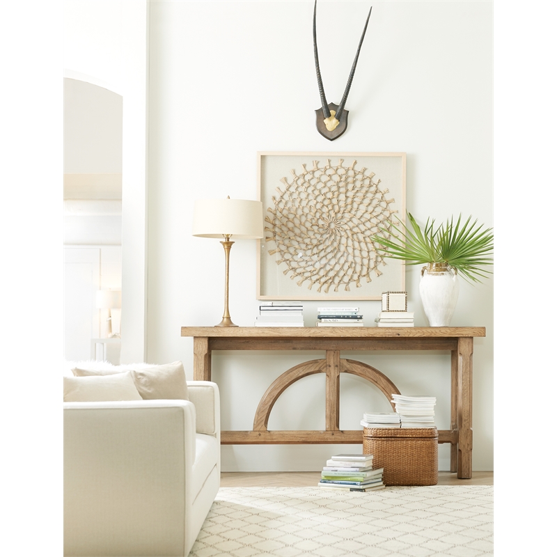 Commerce & Market Console in Brown Wood by Hooker Furniture