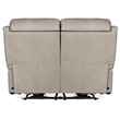 Rhea Zero Gravity Power Recline Loveseat with Power Headrest in Gray Leather
