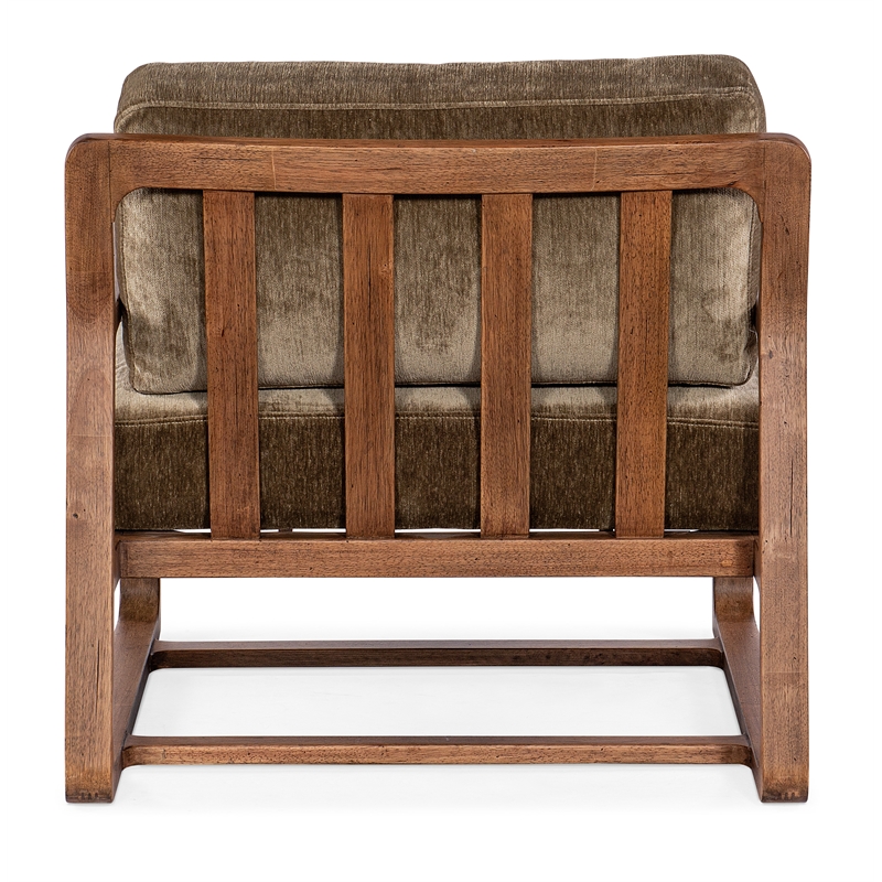 Moraine Fabric Accent Chair in Brown and Green by Hooker Furniture