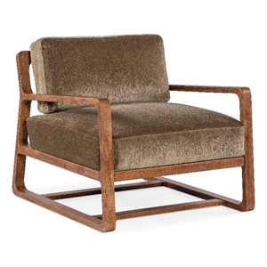 Moraine Fabric Accent Chair in Brown and Green by Hooker Furniture