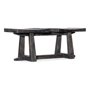 Commerce & Market Arness Wood Tandem Bench in Black by Hooker Furniture