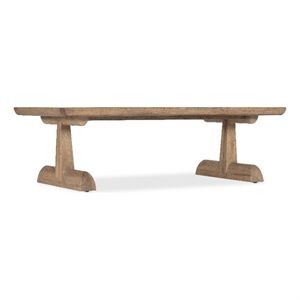 Vineyard Row Rectangle Cocktail Table in Natural Wood by Hooker Furnishings