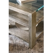 Melange Saber End Table in Silver Wood by Hooker Furnishings