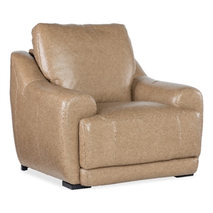 wayward power recliner w/power headrest in brown leather by hooker furnishings