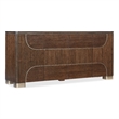 Melange Contours Credenza in Dark Brown Wood by Hooker Furnishings