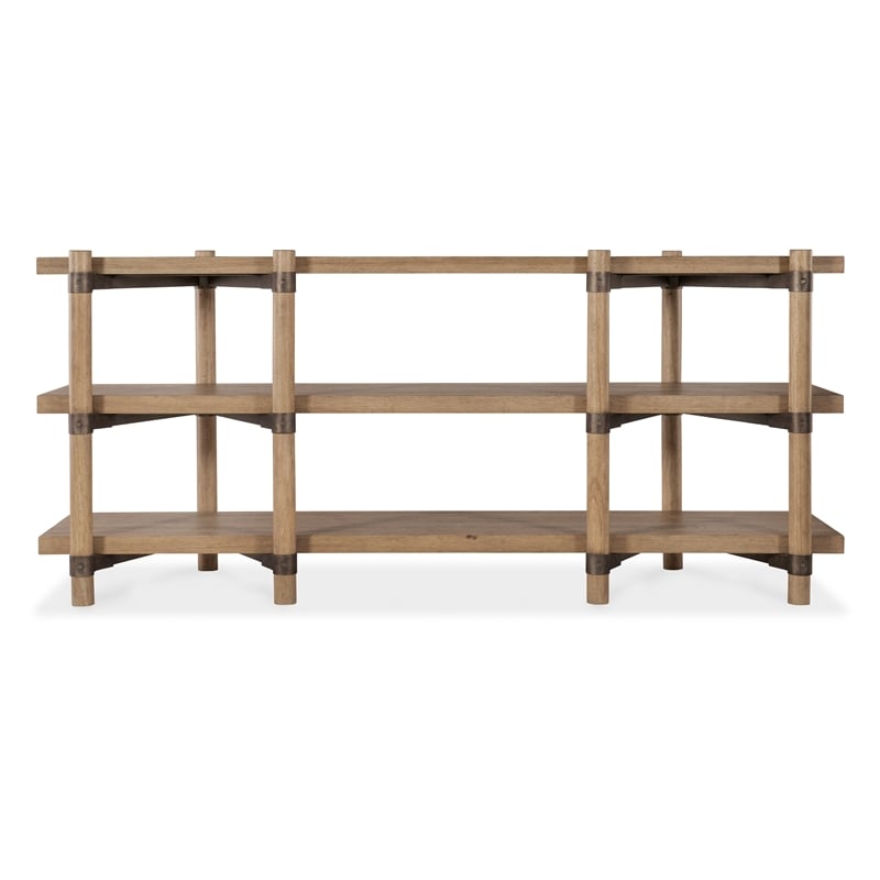 Vineyard Row Console in Light Natural Wood by Hooker Furnishings