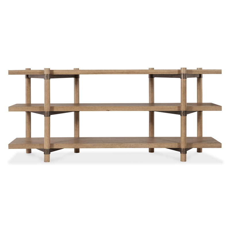 Vineyard Row Console in Light Natural Wood by Hooker Furnishings