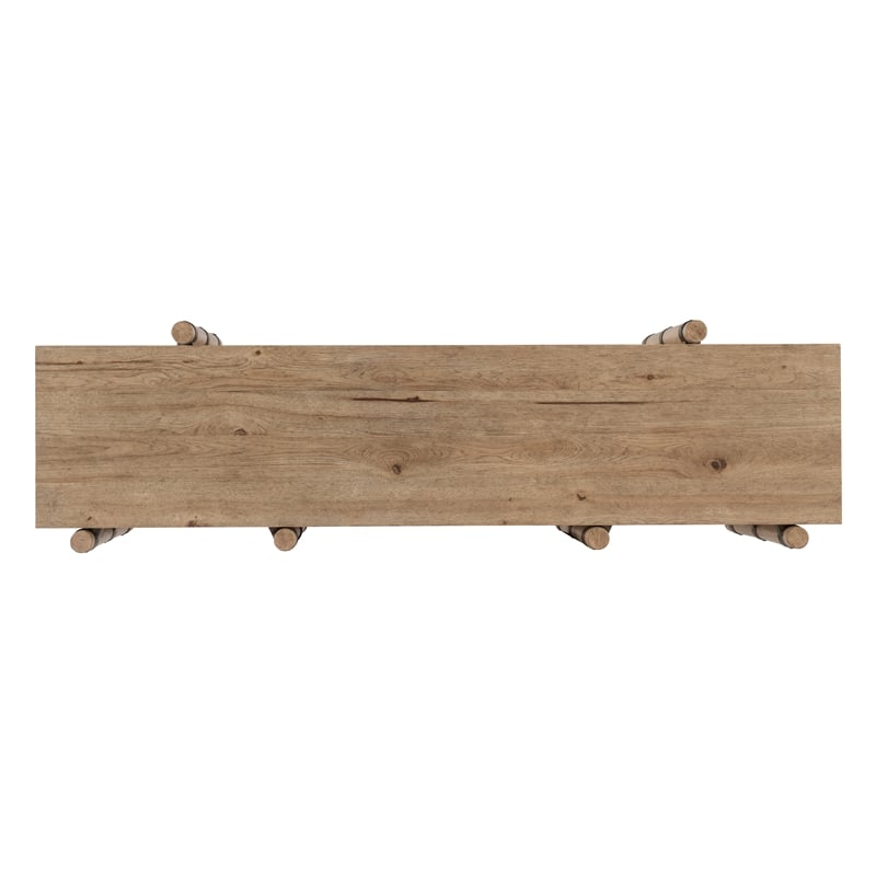 Vineyard Row Console in Light Natural Wood by Hooker Furnishings