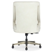 Meira Executive Swivel Tilt Chair in White Leather by Hooker Furnishings