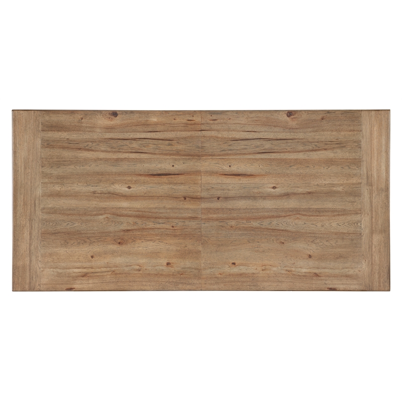 Vineyard Row Dining Table w/ Two 20-inch Leaves in Natural Wood by Hooker