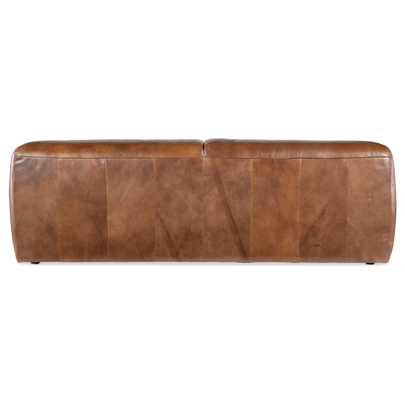 Fleetwood 2-Seat Sofa in Brown Leather by Hooker Furnishings