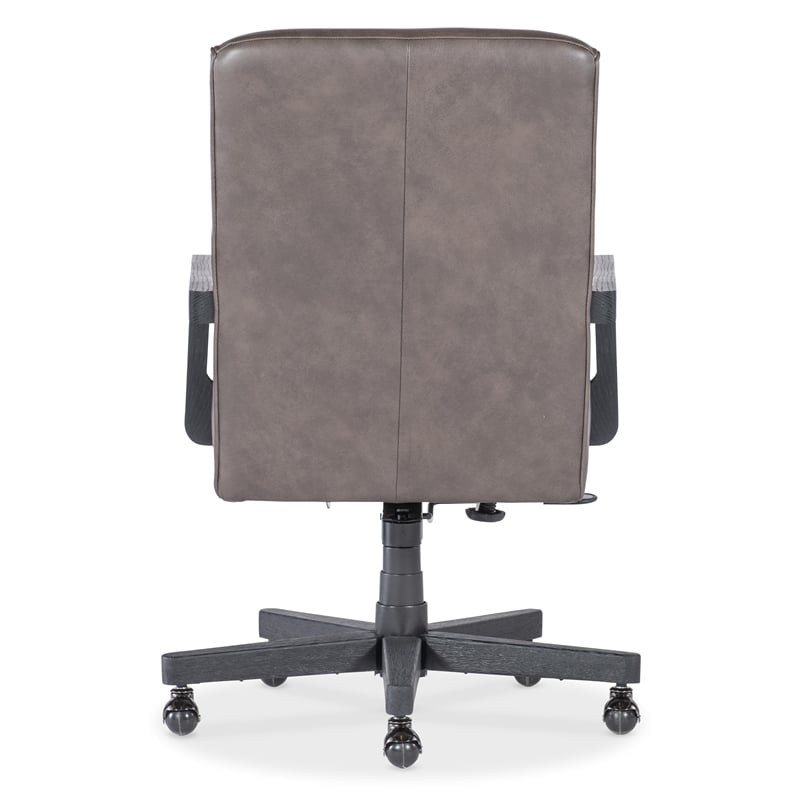 Shadow Executive Swivel Tilt Chair in Brown Leather by Hooker Furnishings