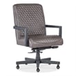 Shadow Executive Swivel Tilt Chair in Brown Leather by Hooker Furnishings