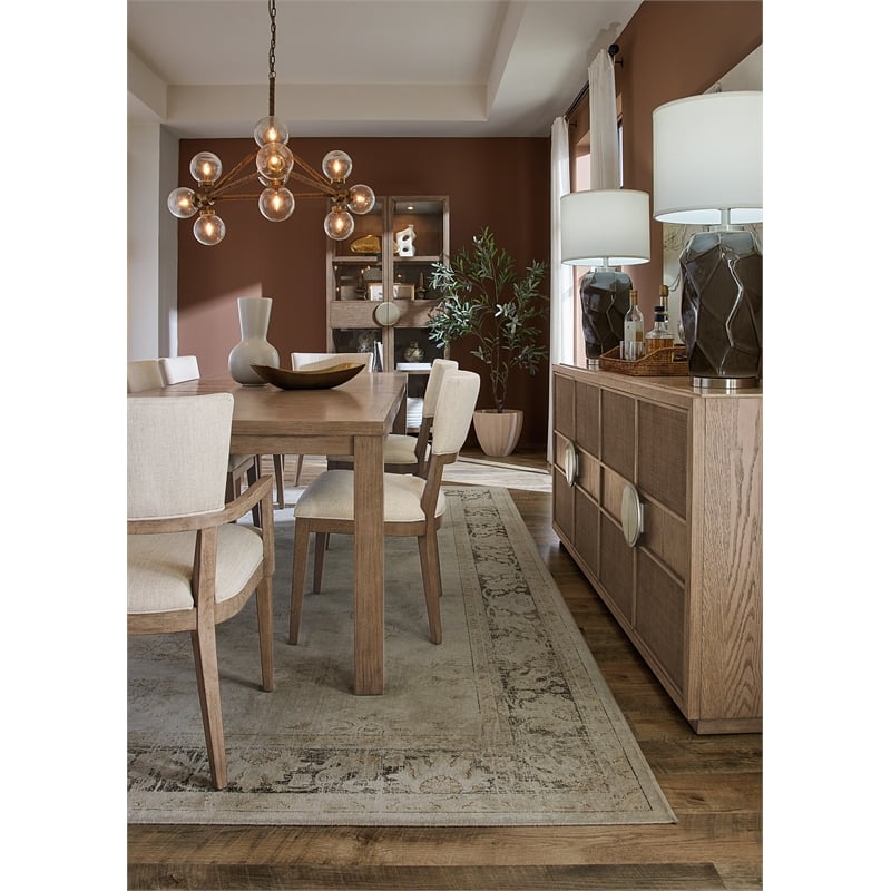 Sonnet Upholstered Dining Chair in Beige Wood by Hooker Furnishings