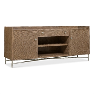 Sonnet Media Credenza in Medium Brown Wood by Hooker Furnishings