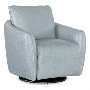 bonnie swivel w/power footrest in blue leather by hooker furnishings