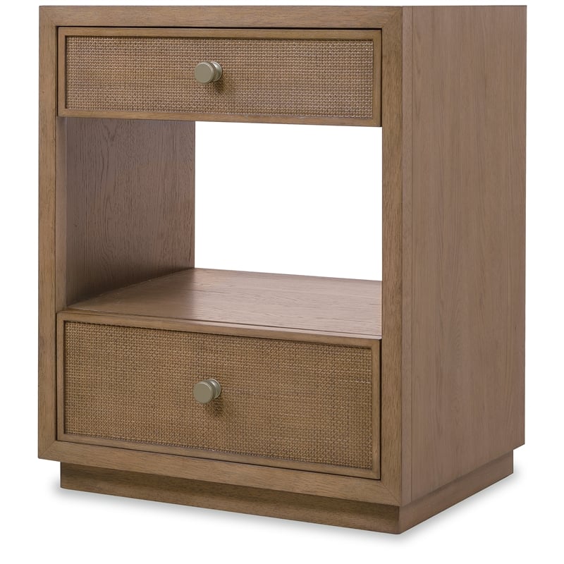 Sonnet Two-Drawer Nightstand in Medium Brown Wood by Hooker Furnishings