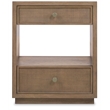 Sonnet Two-Drawer Nightstand in Medium Brown Wood by Hooker Furnishings