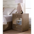 Sonnet Two-Drawer Nightstand in Medium Brown Wood by Hooker Furnishings