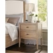 Vineyard Row Two Drawer Nightstand in Light Natural Wood by Hooker Furnishings