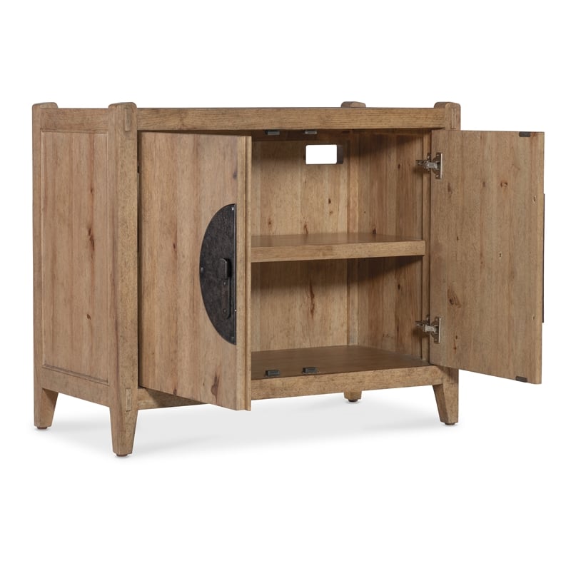 Vineyard Row Two-Door Nightstand in Light Natural Wood by Hooker Furnishings