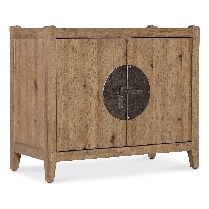 Vineyard Row Two-Door Nightstand in Light Natural Wood by Hooker Furnishings