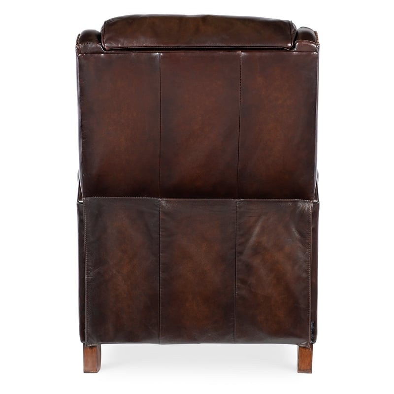 Carrington Power Recliner w/ Pwr Headrest in Brown Leather by Hooker Furnishings