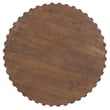 Commerce & Market Gears Round Cocktail Table in Medium Brown Wood by Hooker