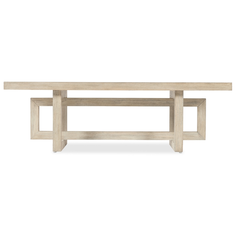 Commerce & Market Modern Rectangle Cocktail Table in Natural Wood by Hooker