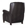 Palmer Press Back Recliner in Gray Leather by Hooker Furnishings