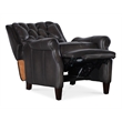 Palmer Press Back Recliner in Gray Leather by Hooker Furnishings