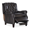 Palmer Press Back Recliner in Gray Leather by Hooker Furnishings