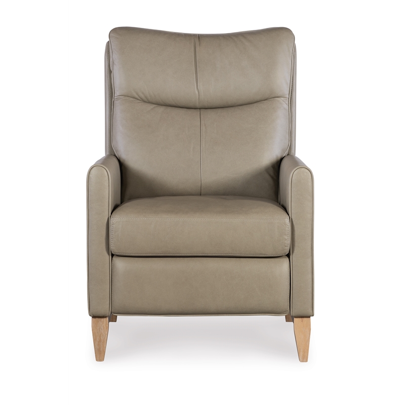 Quinnie Power Recliner w/ Power Headrest in Green Leather by Hooker Furnishings