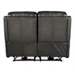 Hamilton Power Loveseat w/ Power Headrest in Gray Leather by Hooker Furnishings