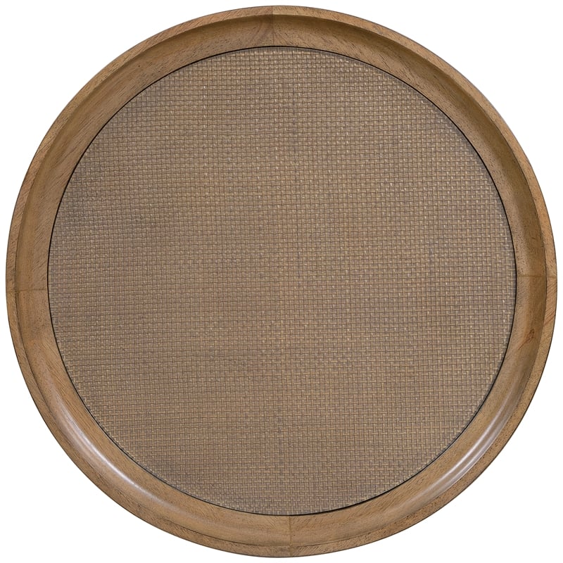 Sonnet Round Side Table in Medium Brown Wood by Hooker Furnishings