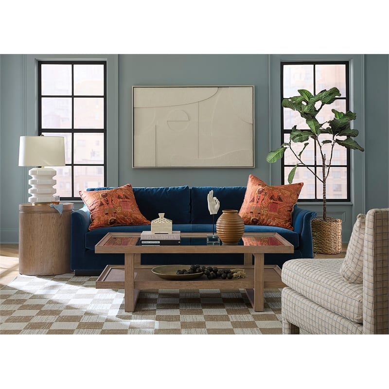 Sonnet Round Side Table in Medium Brown Wood by Hooker Furnishings