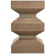 Sonnet Square End Table in Medium Brown Wood by Hooker Furnishings