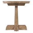 Vineyard Row Round Pedestal End Table in Natural Wood by Hooker Furnishings