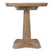 Vineyard Row Round Pedestal End Table in Natural Wood by Hooker Furnishings