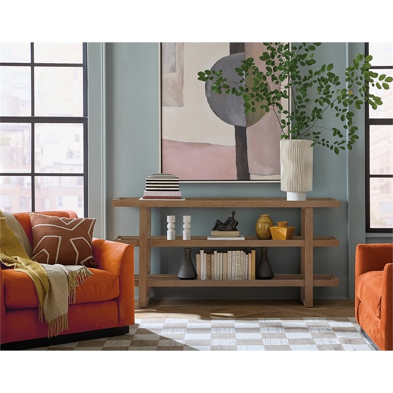 Sonnet Console Table in Medium Brown Wood by Hooker Furnishings