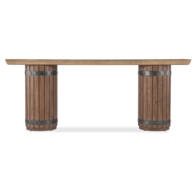 Vineyard Row Console Table in Dark Brown Wood by Hooker Furnishings