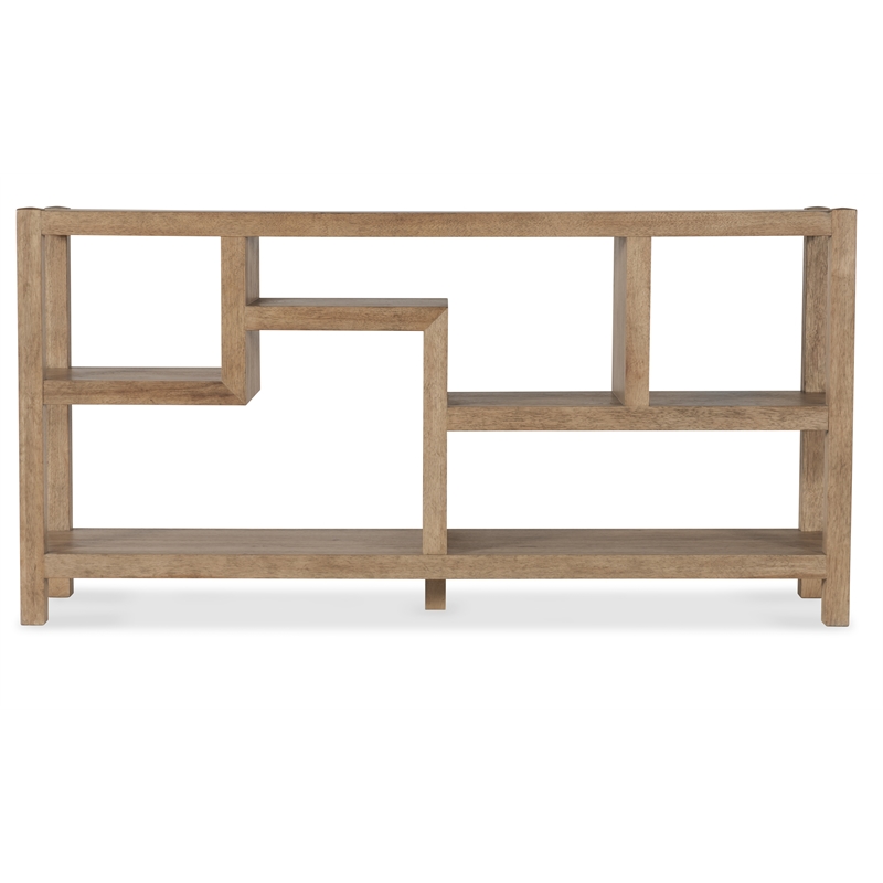 Vineyard Row Small Console in Light Natural Wood by Hooker Furnishings