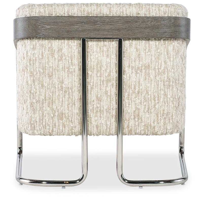 Cody Metal Base Accent Chair in Beige Fabric by Hooker Furnishings