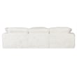 Barefoot Mega Plush 3-Seat Sofa in White Fabric by Hooker Furnishings
