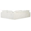 Barefoot 4-Seat Sectional in White Fabric by Hooker Furnishings