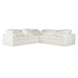Barefoot 5-Seat Sectional in White Fabric by Hooker Furnishings