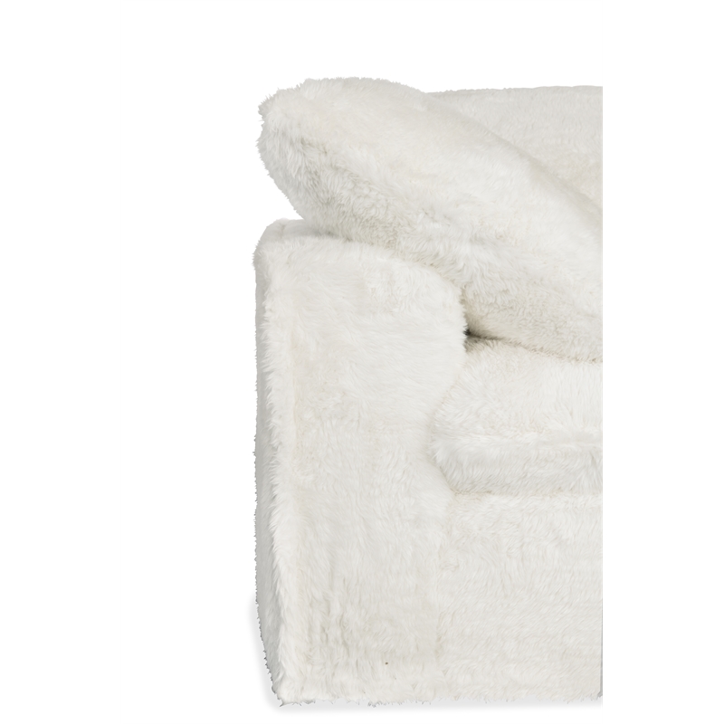 Barefoot 5-Seat Sectional in White Fabric by Hooker Furnishings